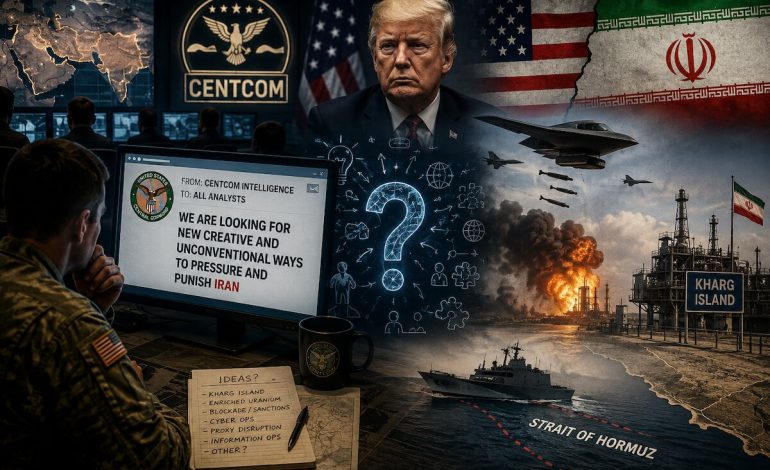 US Central Command turns to crowdsourcing as Iran war options run thin