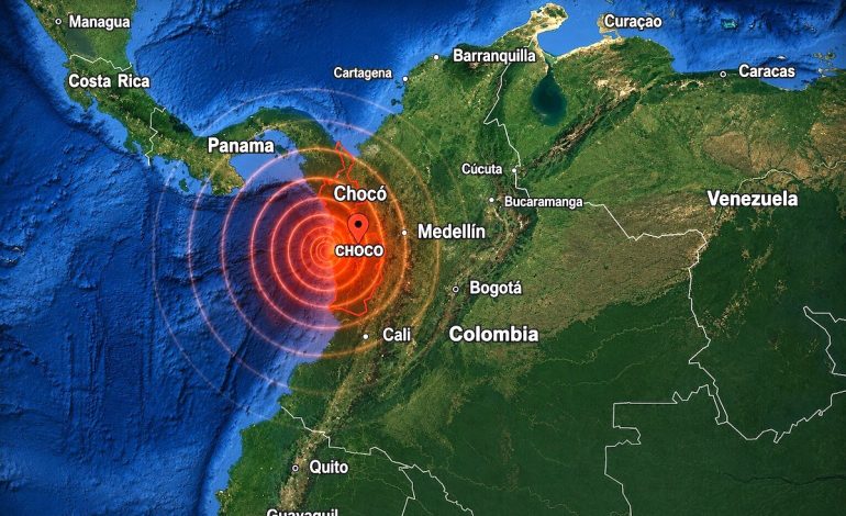 7.4-magnitude earthquake strikes western Colombia; injuries, building damage reported in Choco