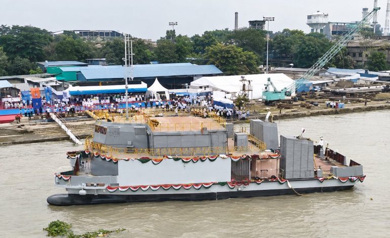 Indian Navy completes indigenous diving fleet with launch of final support craft in Kolkata