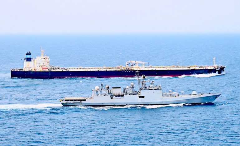 Indian Navy escorts crude tankers through Bab-el-Mandeb as Red Sea attacks on commercial shipping intensify
