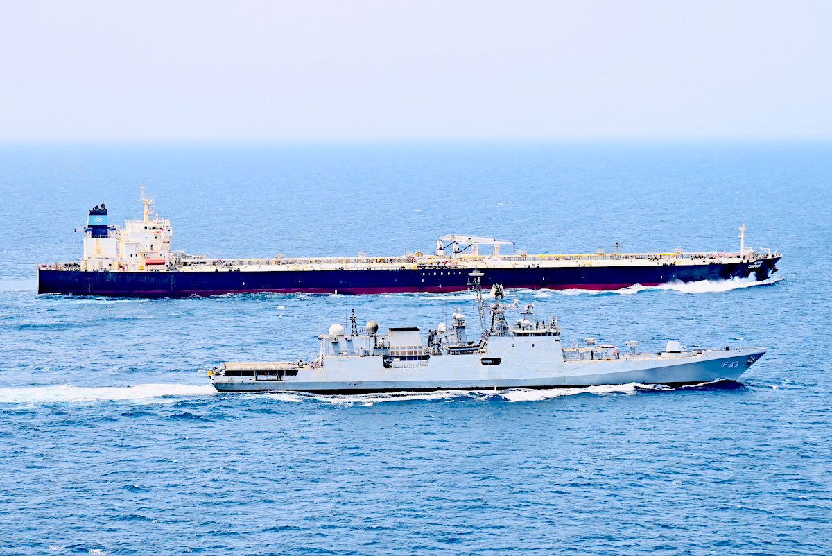 Indian Navy escorts crude tankers through Bab-el-Mandeb as Red Sea attacks on commercial shipping intensify