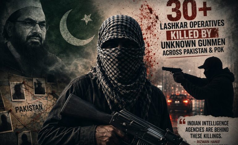 Lashkar commander admits ‘unknown gunmen’ killed 30 of its operatives in Pakistan