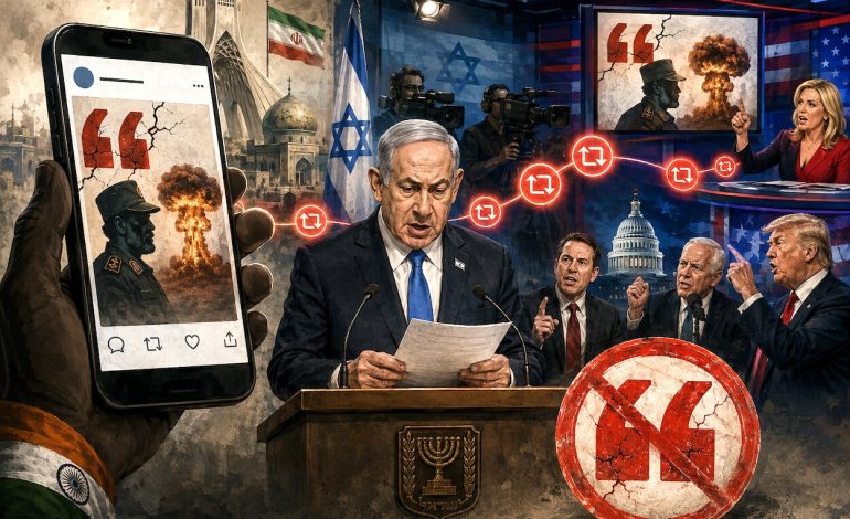 ‘Narrative Laundering’: From Indian X account to Netanyahu’s speech, how a fake Iran nuclear quote went global