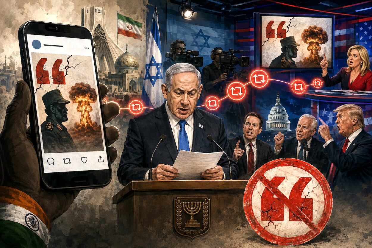 ‘Narrative Laundering’: From Indian X account to Netanyahu’s speech, how a fake Iran nuclear quote went global