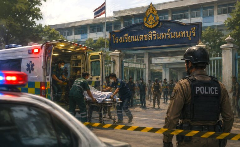 Gunman kills at least 7 at Bangkok-area school in Thailand’s deadliest shooting since 2022