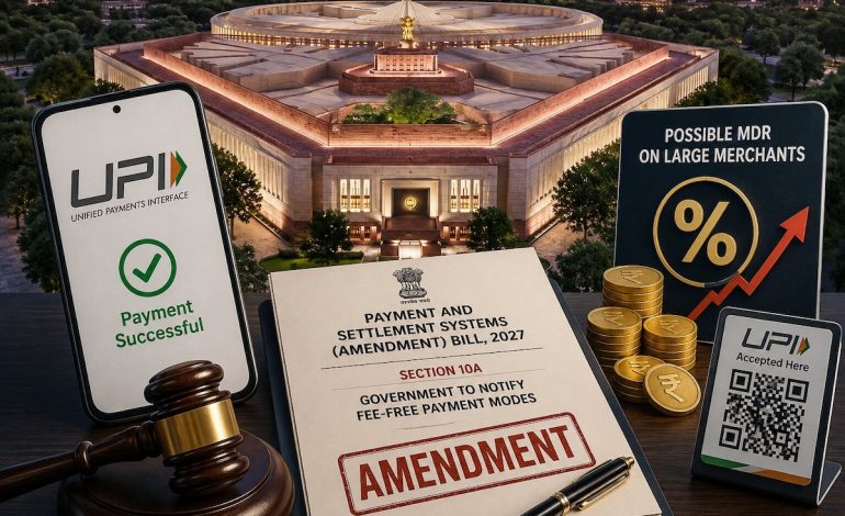 Payments law amendment bill introduced in Parliament, may open door to UPI merchant fees on large transactions