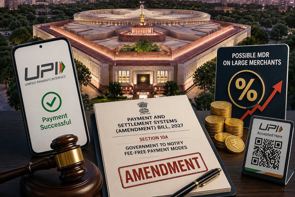 Payments law amendment bill introduced in Parliament, may open door to UPI merchant fees on large transactions