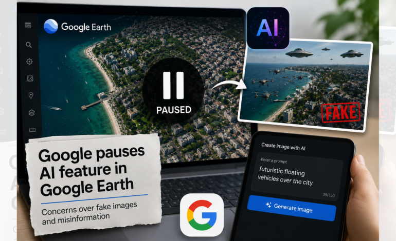 Google pauses Google Earth AI tool over fake satellite images, misinformation risks