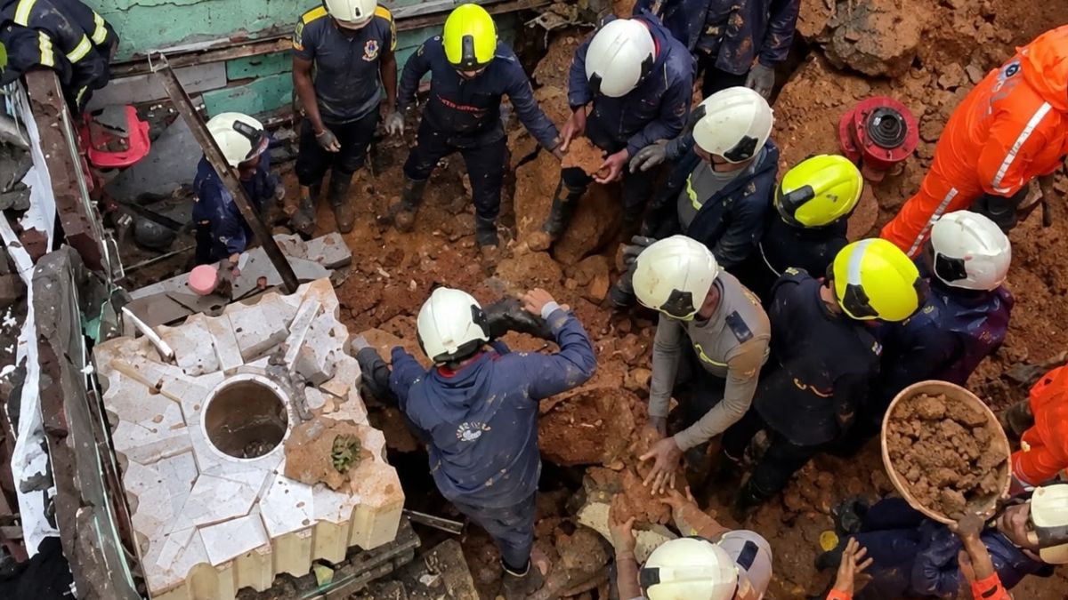 Six killed in Mumbai landslide as narrow lanes hamper rescue operations
