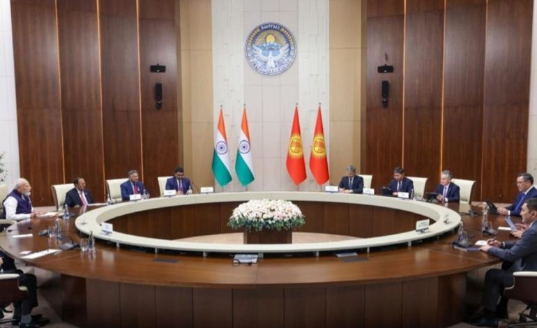 Modi meets Kyrgyz president Zhaparov in Bishkek, reaffirms strategic partnership on Kyrgyzstan’s Independence Day