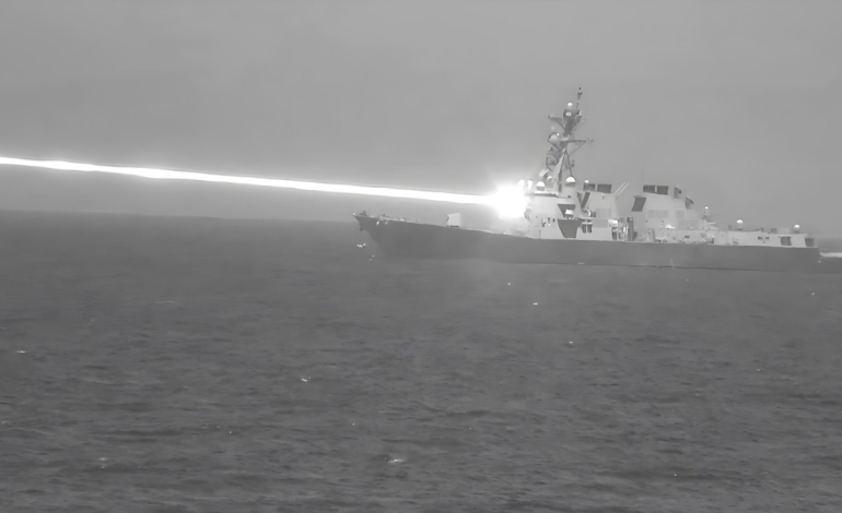 US Navy destroyer uses Helios laser to bring down four drones in counter UAS test