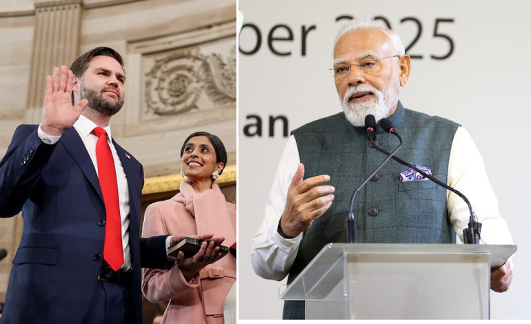 Modi congratulates Vance on baby boy during key India-US call