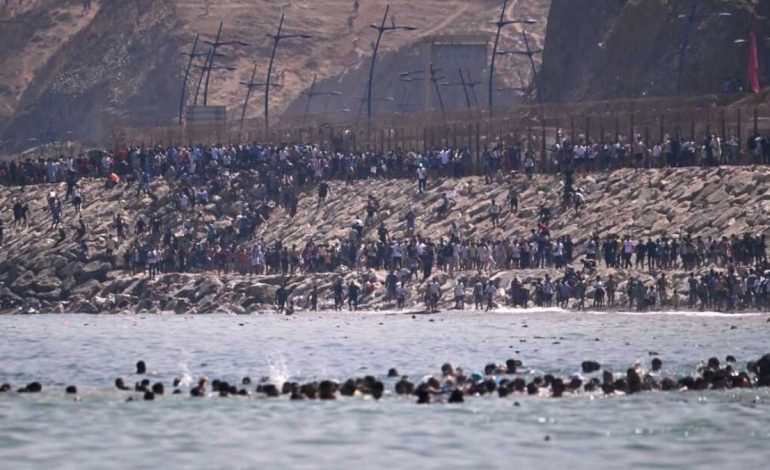 At least 57 dead as 60,000 migrants cross into Spain’s Ceuta, prompting military deployment 