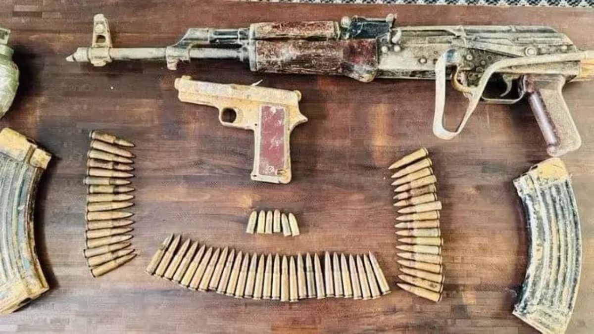 Shopian suspected terror hideout busted: AK-47, pistol, grenade recovered in joint operation