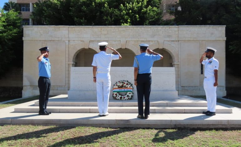 INS Trishul reaches Egypt, pays tribute to Indian war heroes and conducts naval drill