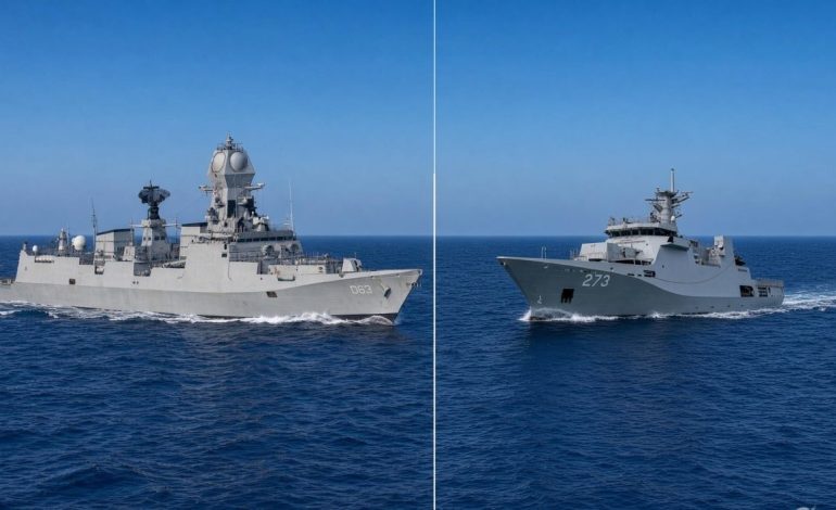India and Pakistan warships collide in Arabian Sea as Indian destroyer’s restraint averts a bigger crisis