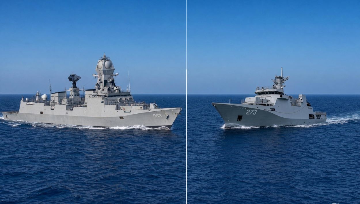 India and Pakistan warships collide in Arabian Sea as Indian destroyer’s restraint averts a bigger crisis