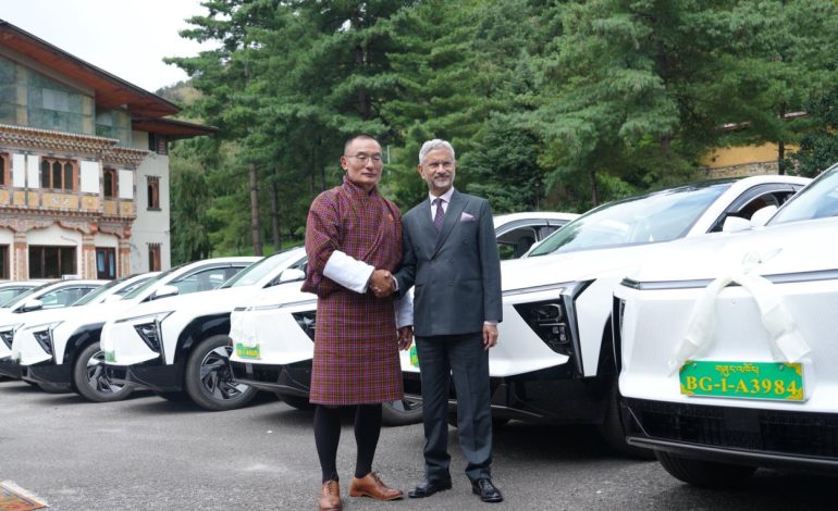 Jaishankar in Thimpu: India hands over 54 Indian EVs to Bhutan as New Delhi ups green partnership with Thimpu