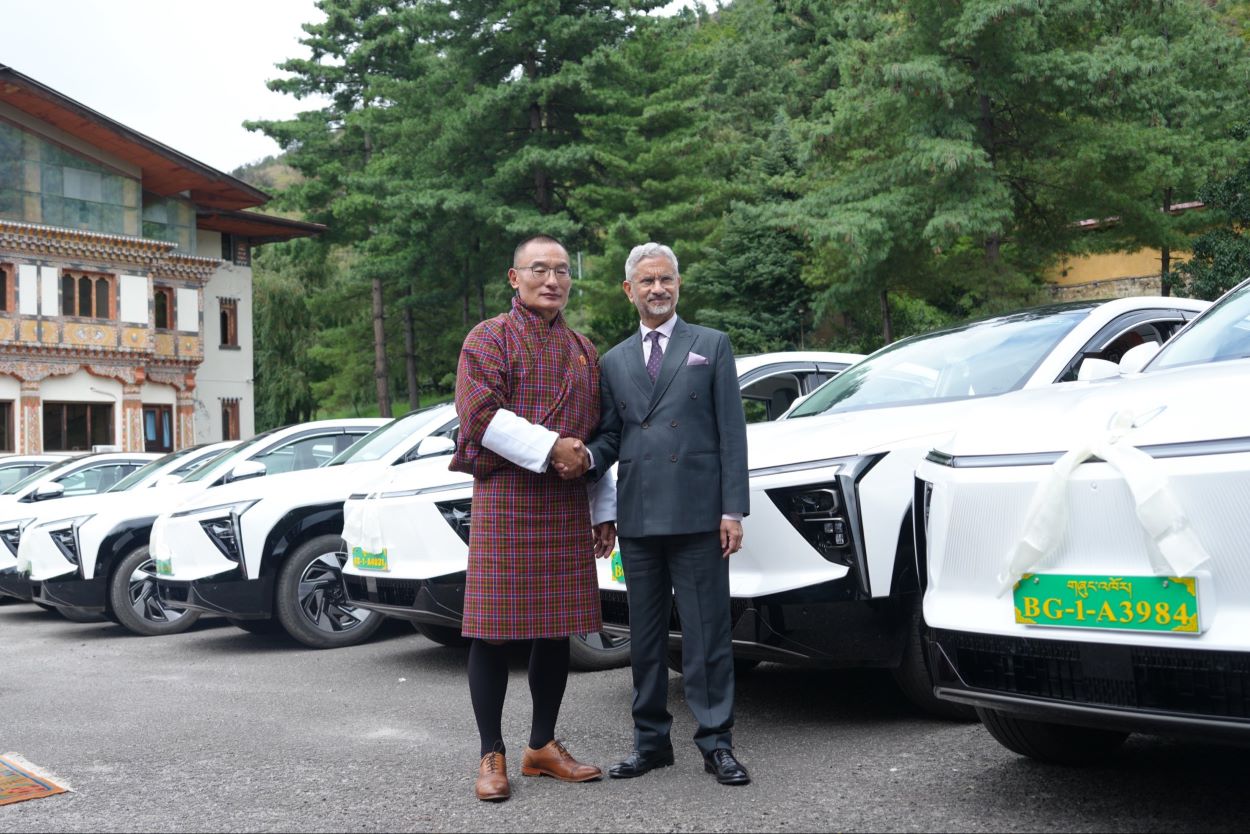Jaishankar in Thimpu: India hands over 54 Indian EVs to Bhutan as New Delhi ups green partnership with Thimpu
