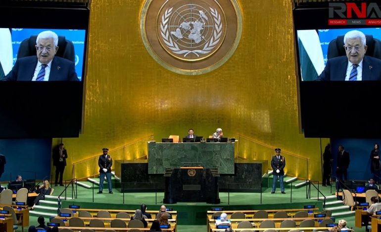 Barred from New York again, Abbas warns UNGA of ‘another Nakba’, demands faster Gaza peace rollout