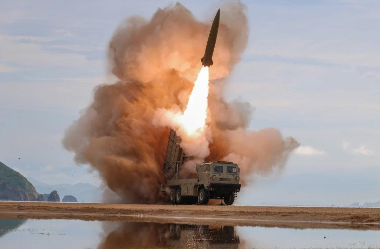 North Korea fires suspected ballistic missile into eastern sea as tensions rise over nuclear programme
