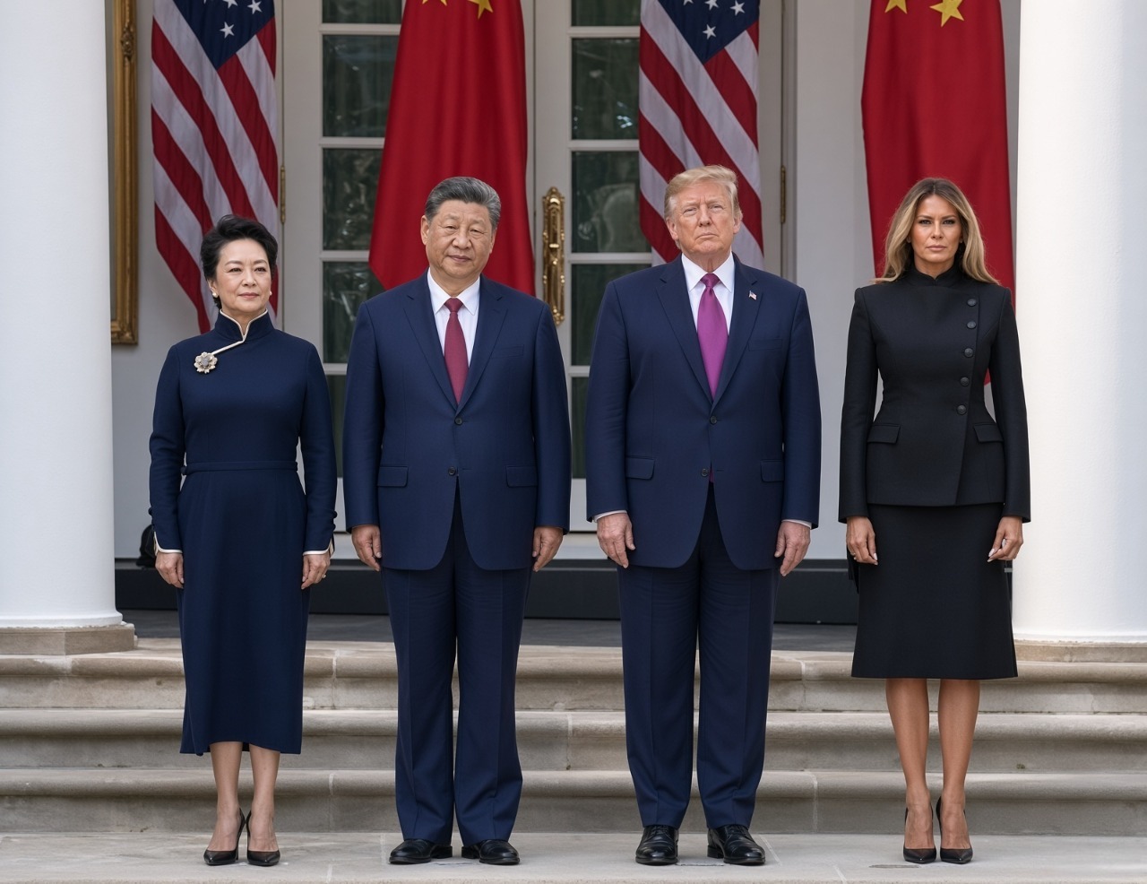In summit meeting with Trump at White House, Xi warns US and China would both lose in conflict, urges military dialogue