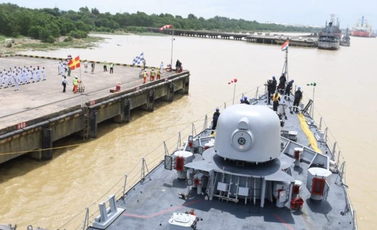 INS Karmuk, LCU 51 call at Yangon as India, Myanmar widen maritime engagement