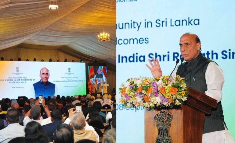 In Sri Lanka, Rajnath Singh says India’s trade-deal network now expands to 38 countries under Modi government