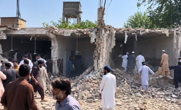 16 killed, over 50 injured in suicide attack at Kohat police lines mosque in Khyber Pakhtunkhwa, northwestern Pakistan
