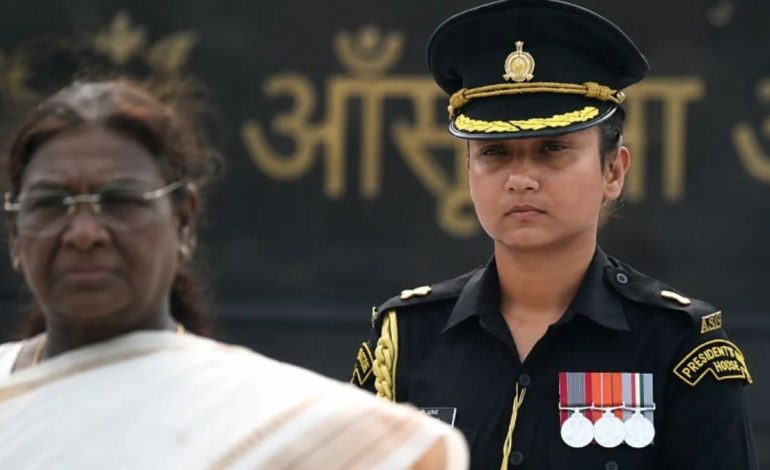Major Navya Shekhawat becomes first woman Army officer to serve as president’s ADC