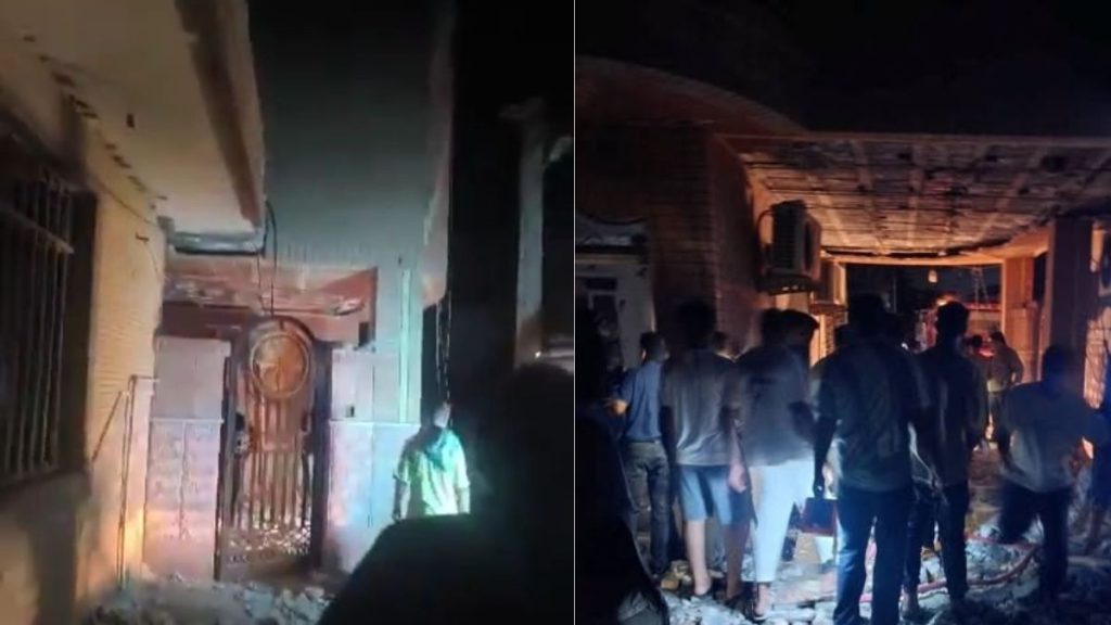 Iran wedding strike image, Iran wedding attack image, US strike Iran wedding, Iran wedding party strike, Sirik wedding strike, Kuhestak wedding strike, Hormozgan strike image, southern Iran strike, Iran airstrike aftermath, Iran strike aftermath, damaged house Iran.