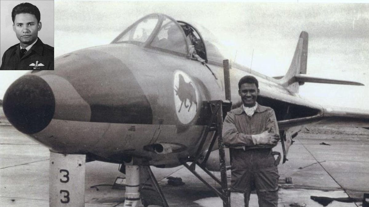 Who was Flight Lieutenant Alfred Tyrone Cooke, the Vir Chakra pilot who fought PAF Sabres over Kalaikunda?