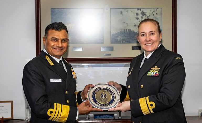 Indian Navy chief, Australian Fleet commander discuss future capabilities, interoperability