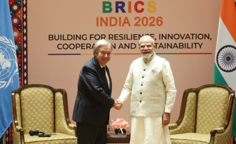 Modi engages Guterres, global leaders on UN reforms, defence and trade at BRICS