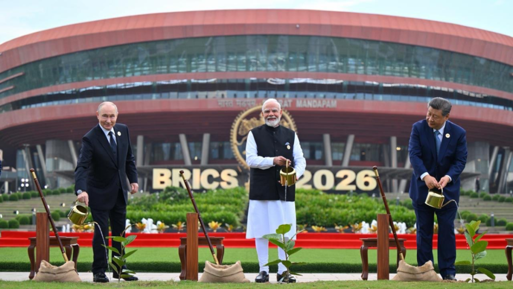Modi, Xi and Putin shared a stage