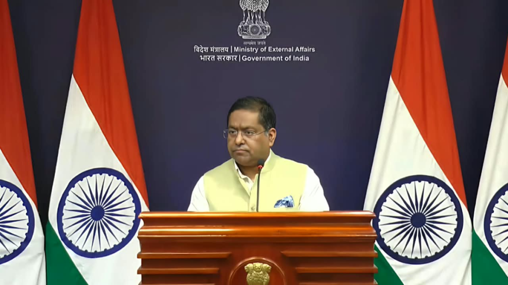 MEA spokesman Randhir Jaiswal. (Image courtesy: X/@MEAIndia)