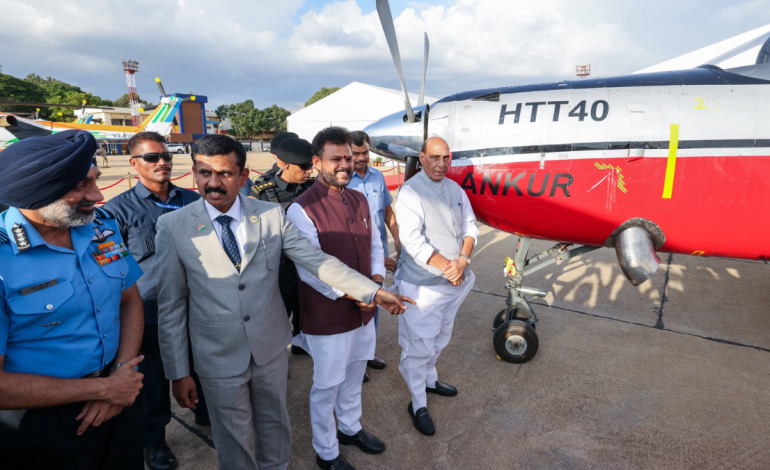Tejas, HTT-40 and Dhruv NG showcase India’s aerospace rise, Rajnath Singh calls for self-reliance