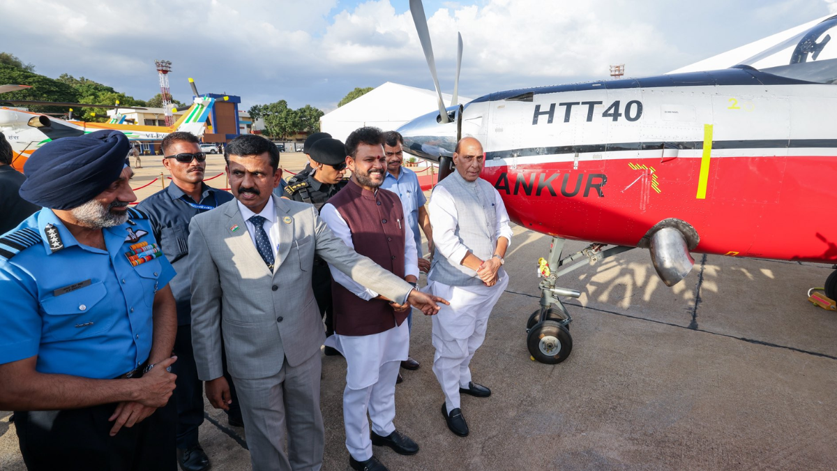Tejas, HTT-40 and Dhruv NG showcase India’s aerospace rise, Rajnath Singh calls for self-reliance