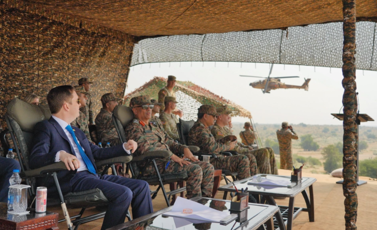 Sergio Gor witnesses India-US military drills at Mahajan Range during Yudh Abhyas 2026