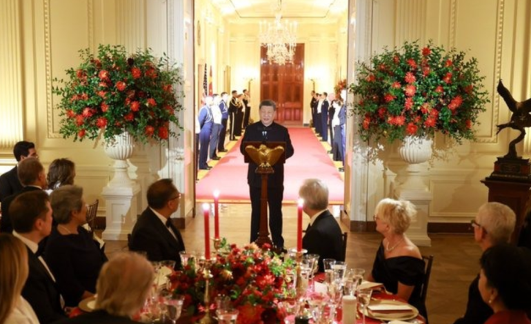 Trump-Xi White House visit in pictures: Elon at dinner table, Xi laughs at ‘Autopen Biden’ display photo