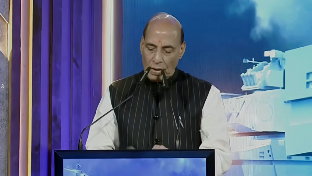 Rajnath Singh highlighted India’s push for defence self-reliance