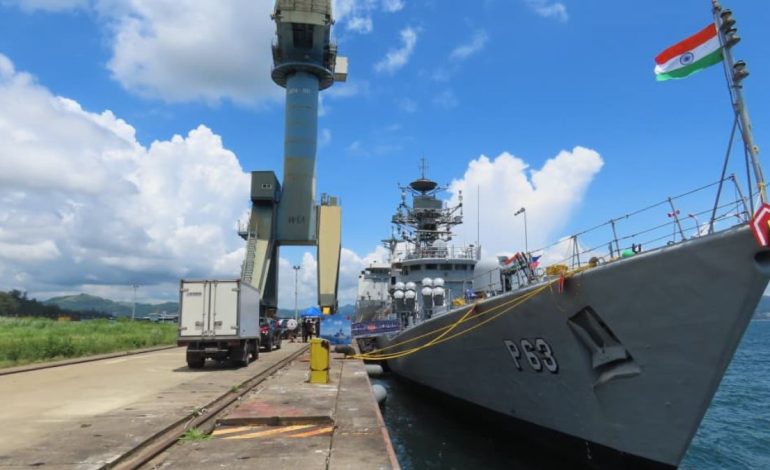 Indian Navy ships Sahyadri, Kulish reach Philippines for ADMM-Plus maritime activity