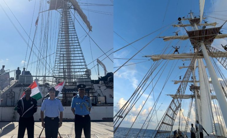 INS Sudarshini returns to Alexandria during 22,000-nautical mile Lokayan 26 voyage