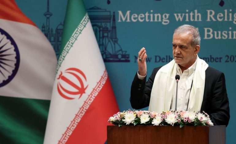 Pezeshkian proposes $10bn BRICS reinsurance firm, urges local-currency trade