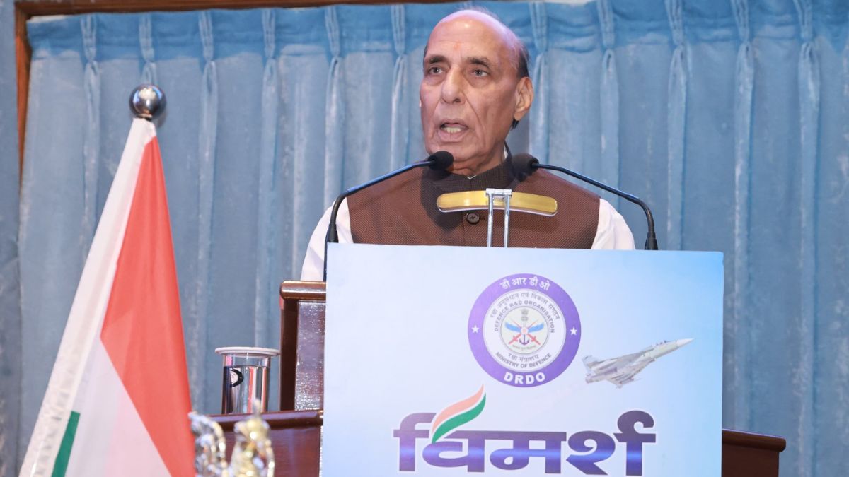 The defence minister, Rajnath Singh lays out 2047 defence vision, calls for self-reliance in critical technologies
