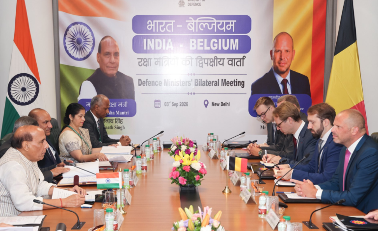 Rajnath Singh holds bilateral talks with Belgian defence minister. How India and Belgium are moving from defence talks to manufacturing
