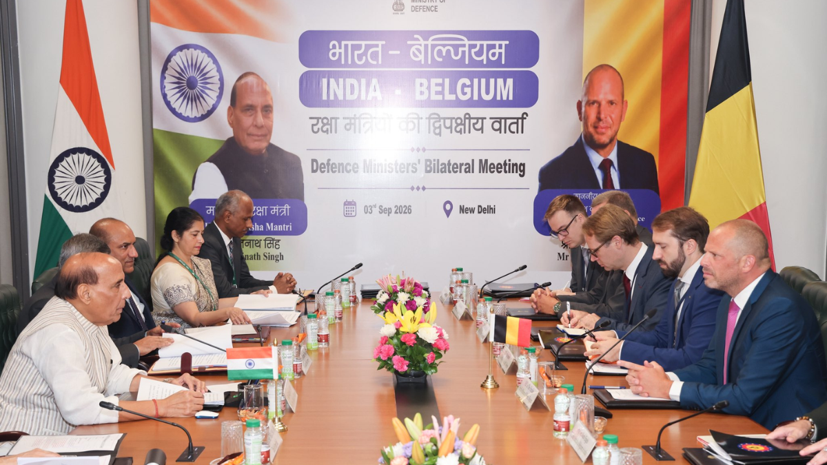 Rajnath Singh holds bilateral talks with Belgian defence minister. How India and Belgium are moving from defence talks to manufacturing