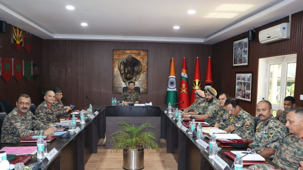 Army BSF Synergy Seminar image, Army BSF Shillong meeting, India Bangladesh border security, Indian Army BSF coordination, Headquarters 101 Area Shillong.