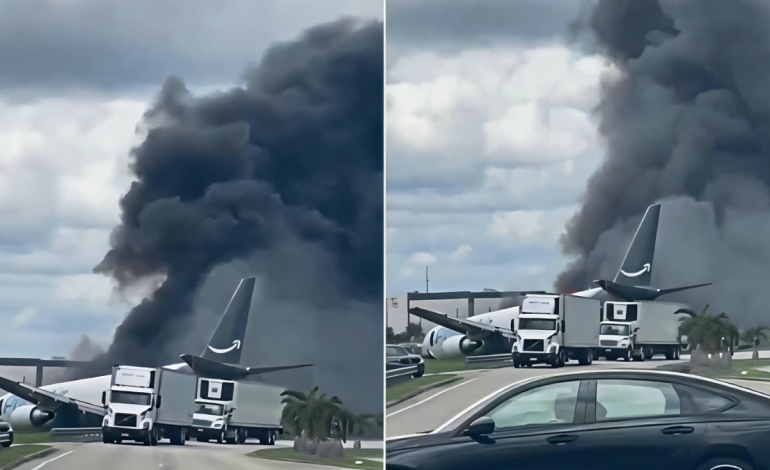Amazon air crash: 5 killed, 5 injured as cargo plane crashes at Miami airport