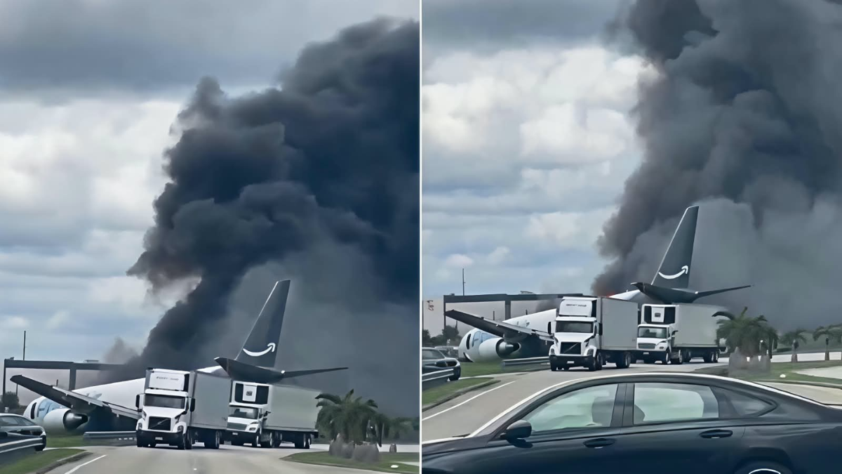 Amazon air crash: 5 killed, 5 injured as cargo plane crashes at Miami airport